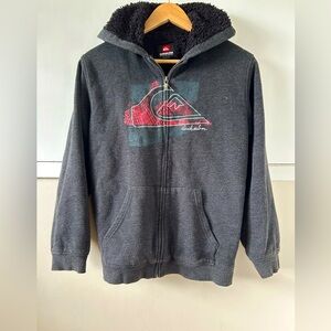 Quiksilver Black Fleece with Red Logo